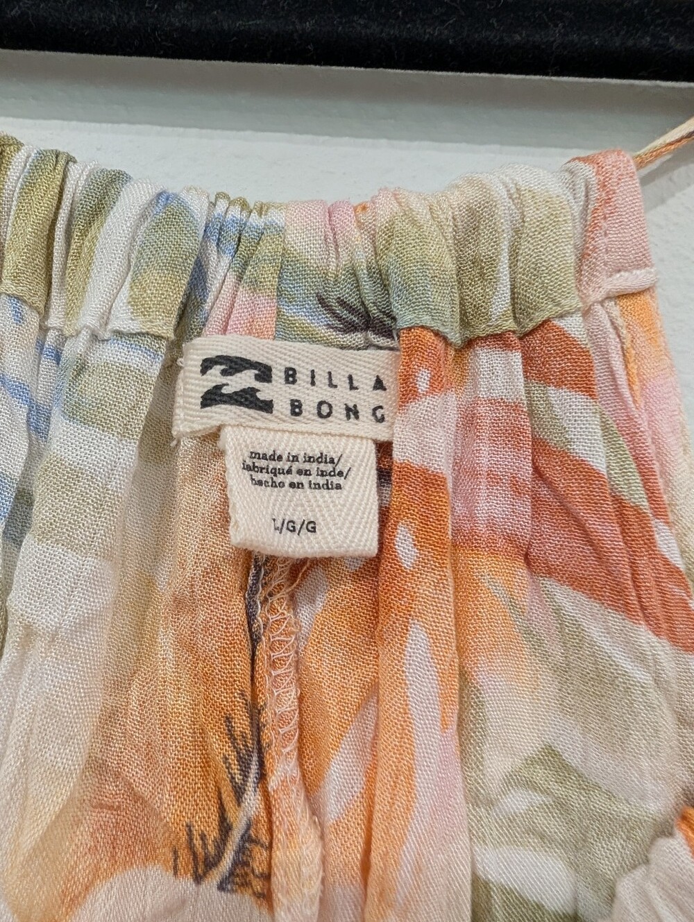 Billabong Palm Leaf Beach Romper Size Large - Picture 4 of 6